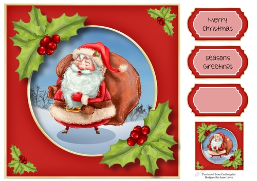 Jolly Santa 8x8