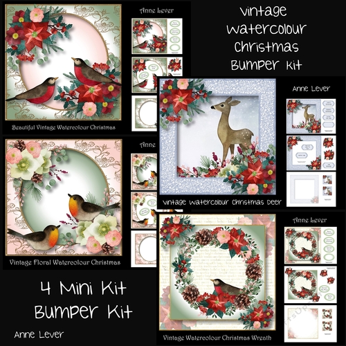 Vintage Watercolour Christmas Bumper Kit