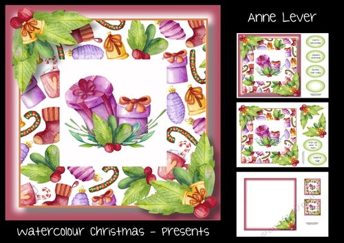 Watercolour Christmas - Presents