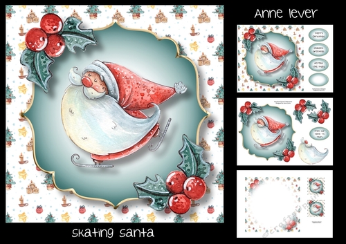 Skating Santa