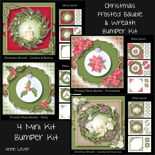 Christmas Frosted Bauble & Wreath Bumper Kit