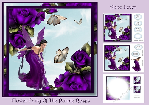 Flower Fairy Of The Purple Roses