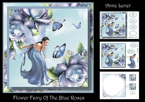 Flower Fairy Of The Blue Roses