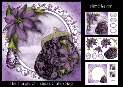 The Purple Christmas Clutch Bag