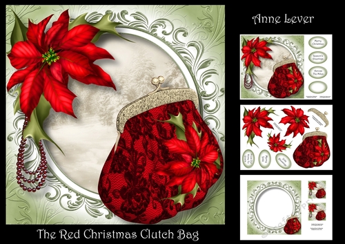 The Red Christmas Clutch Bag