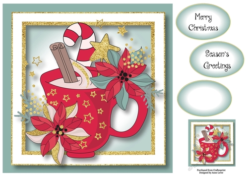 Christmas Glitter - Hot Choc 8x8