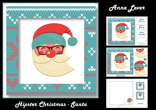 Hipster Christmas - Santa