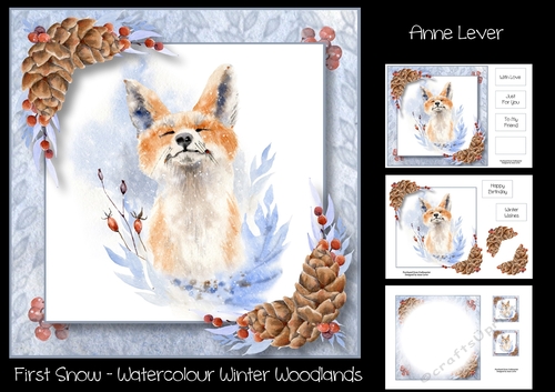 First Snow - Watercolour Winter Woodlands