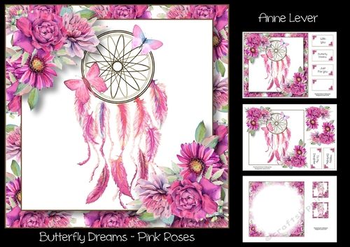 Butterfly Dreams - Pink Roses 