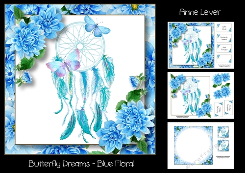 Butterfly Dreams - Blue Floral