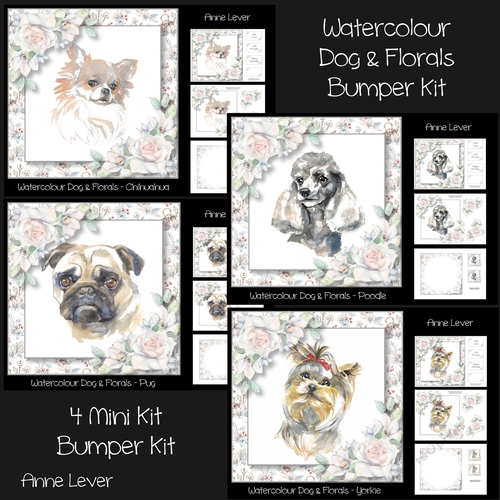 Watercolour Dog & Florals Bumper Kit