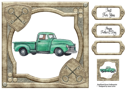 Classic Car - Green 8x8