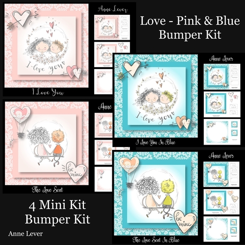 Love - Pink & Blue Bumper Kit