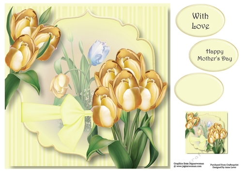 Yellow Tulips Beauty 8x8