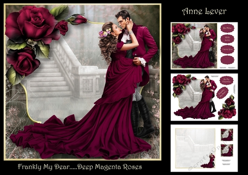 Frankly My Dear.....Deep Magenta Roses