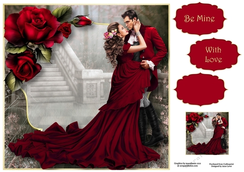 Frankly My Dear.....Red Roses 8x8