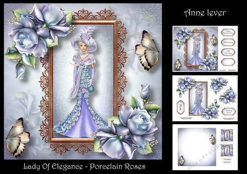 Lady Of Elegance - Porcelain Roses