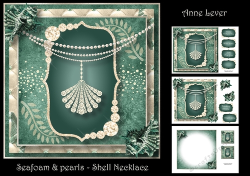 Seafoam & Pearls - Shell Necklace
