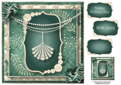 Seafoam & Pearls - Shell necklace 8x8