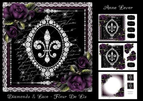 Diamonds & Lace - Fleur De Lis