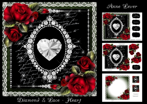 Diamonds & Lace - Heart