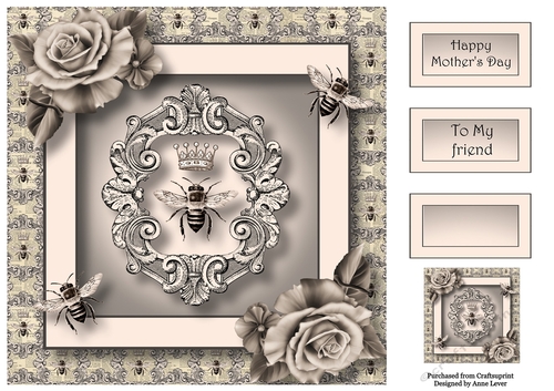 The Vintage Honey Bee 8x8