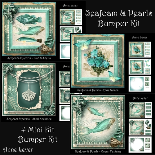 Seafoam & pearls Bumper Kit