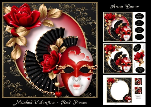 Masked Valentine - Red Roses