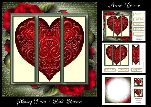 Heart Trio - Red Roses