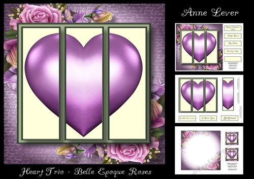 Heart Trio - Belle Epoque Roses