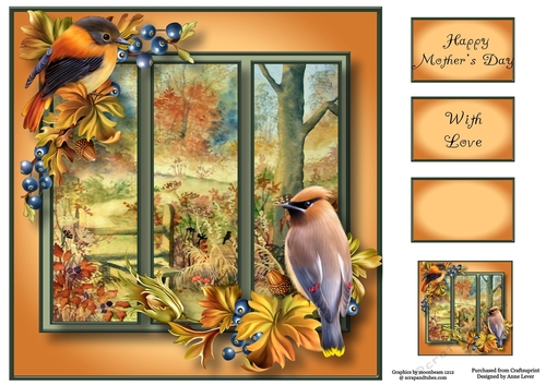 Scenic Trio - Autumn Woods 8x8