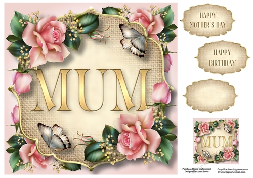 Mum - Downton Roses 8x8