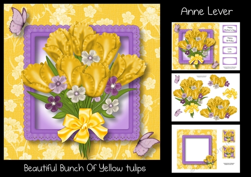 Beautiful Bunch Of Yellow Tulips