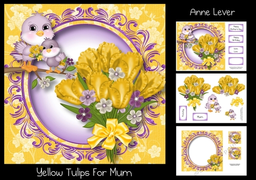 Yellow Tulips For Mum