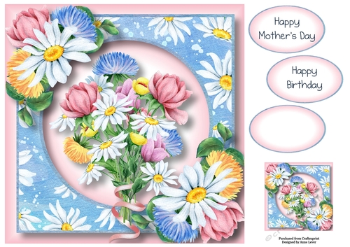 Beautiful Spring Bouquet 8x8