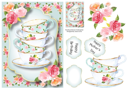 Teacups & Roses A5