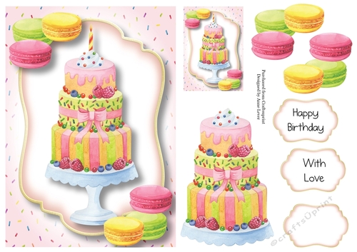 Happy Birthday Cake A5