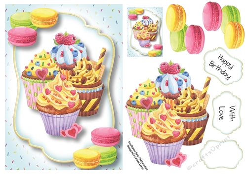 Happy Birthday Cupcakes A5