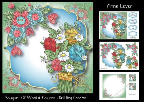 Bouquet Of Wool & Flowers - Knitting Crochet