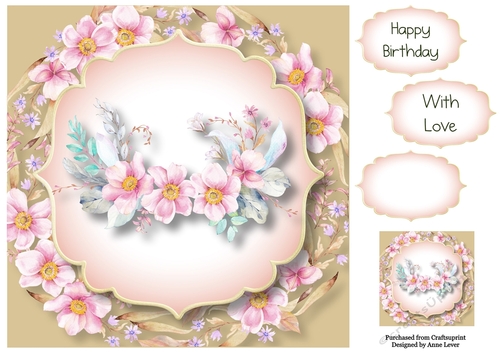 Beautiful Spring Florals 3 8x8