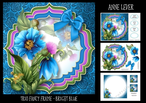 Trio Fancy Frame - Bright Blue