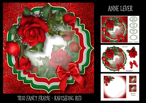 Trio Fancy Frame - Ravishing Red