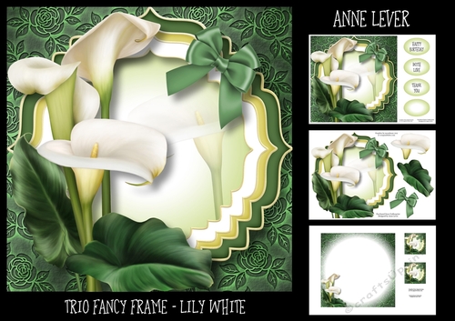 Trio Fancy Frame - Lily White