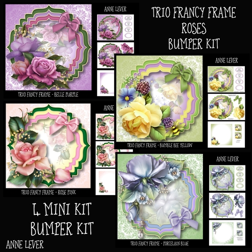 Trio Fancy Frame Roses Bumper Kit