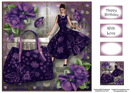 Handbags & Gladrags - Perfectly Purple 8x8