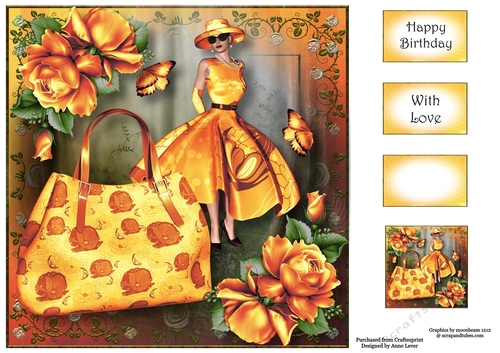 Handbags & Gladrags - Orange Sunset 8x8