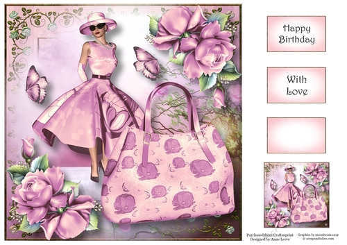 Handbags & Gladrags - Lovely Lilac 8x8