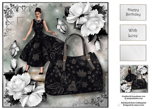 Handbags & Gladrags - Monochrome 8x8