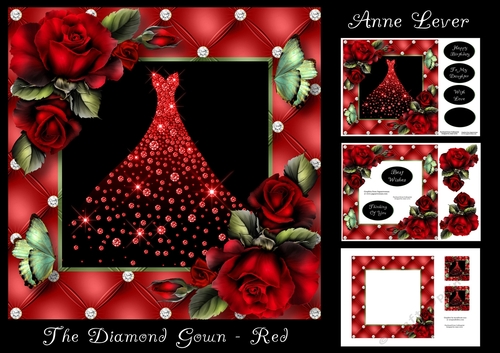 The Diamond Gown - Red