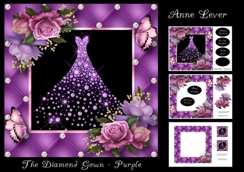 The Diamond Gown - Purple